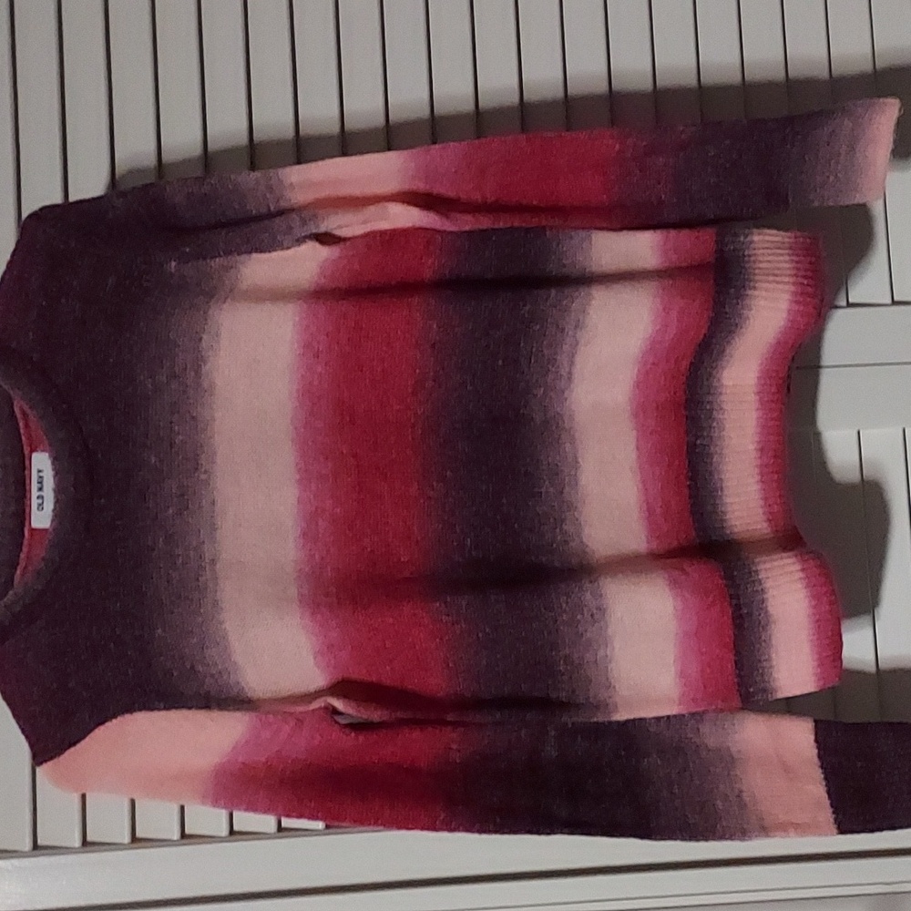 Pink/purple striped sweater